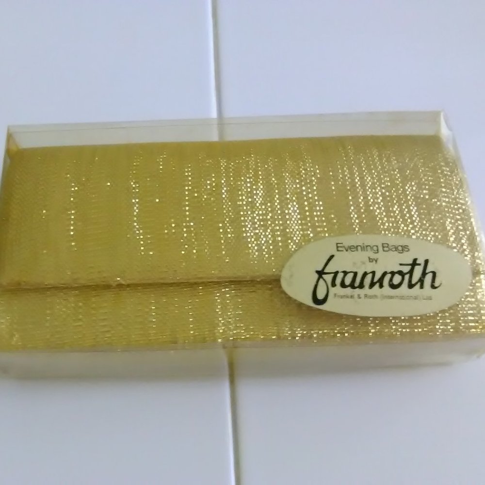Vintage gold Franroth clutch purse